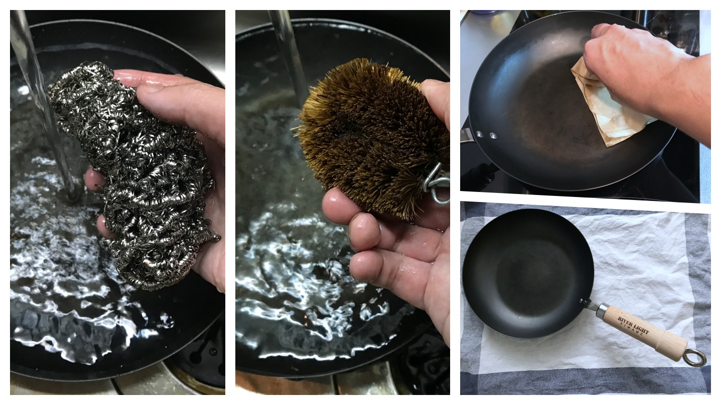 リバーライト極鉄フライパンのお手入れ方法、調理から洗い方まで解説