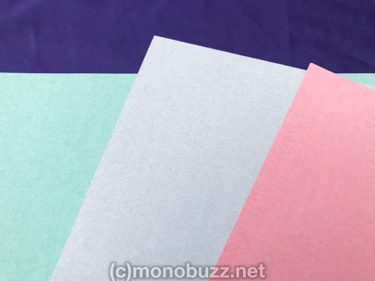 3色の半紙